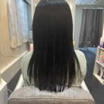 髪質改善縮毛矯正施術後の写真